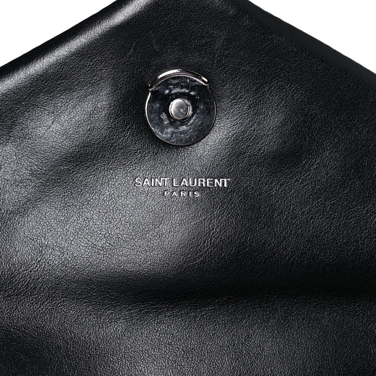 Saint Laurent Calfskin Y Quilted Monogram Medium Loulou Chain Satchel Black 5 of 20