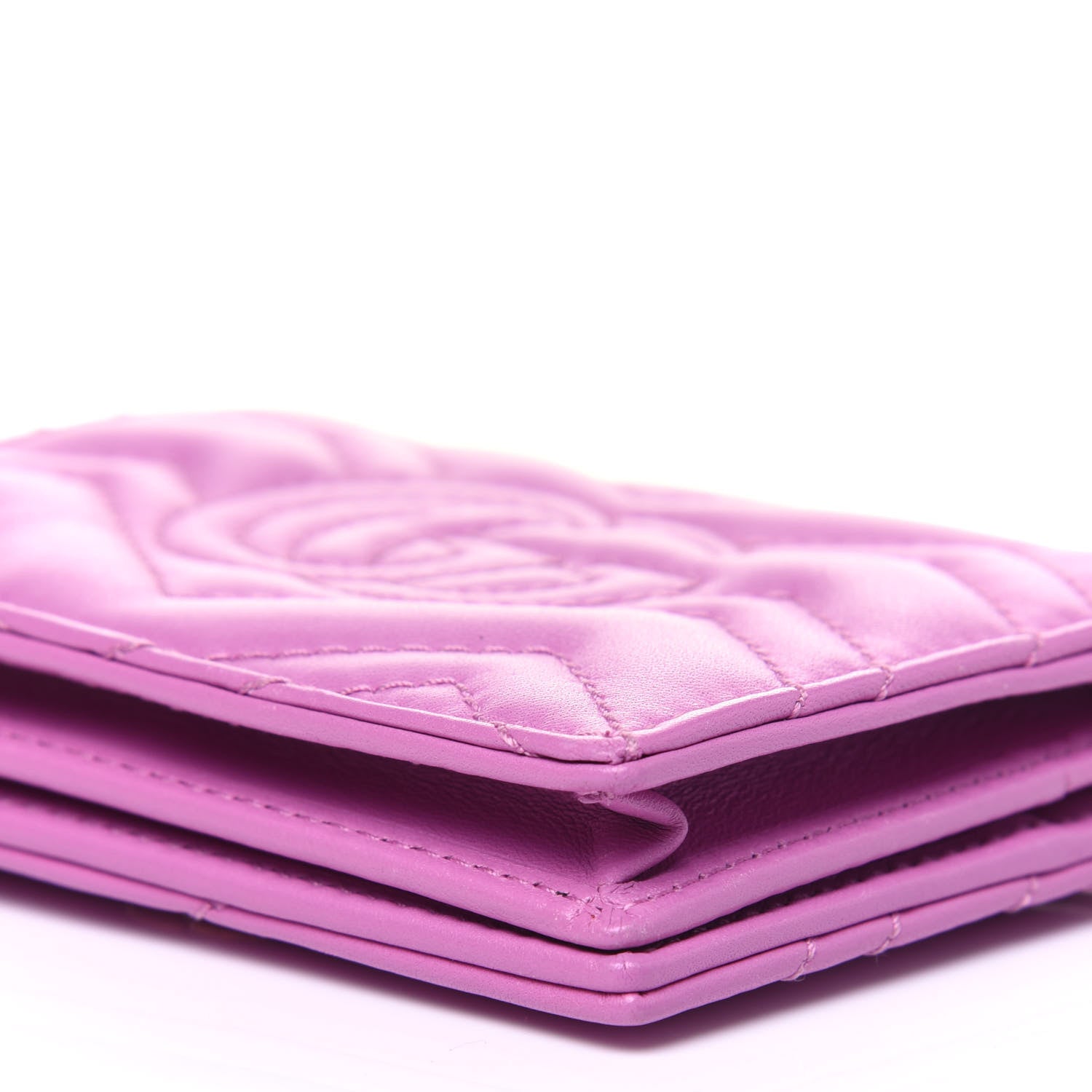 Gucci Calfskin Matelasse GG Marmont Card Case Candy Mousse 12 of 13