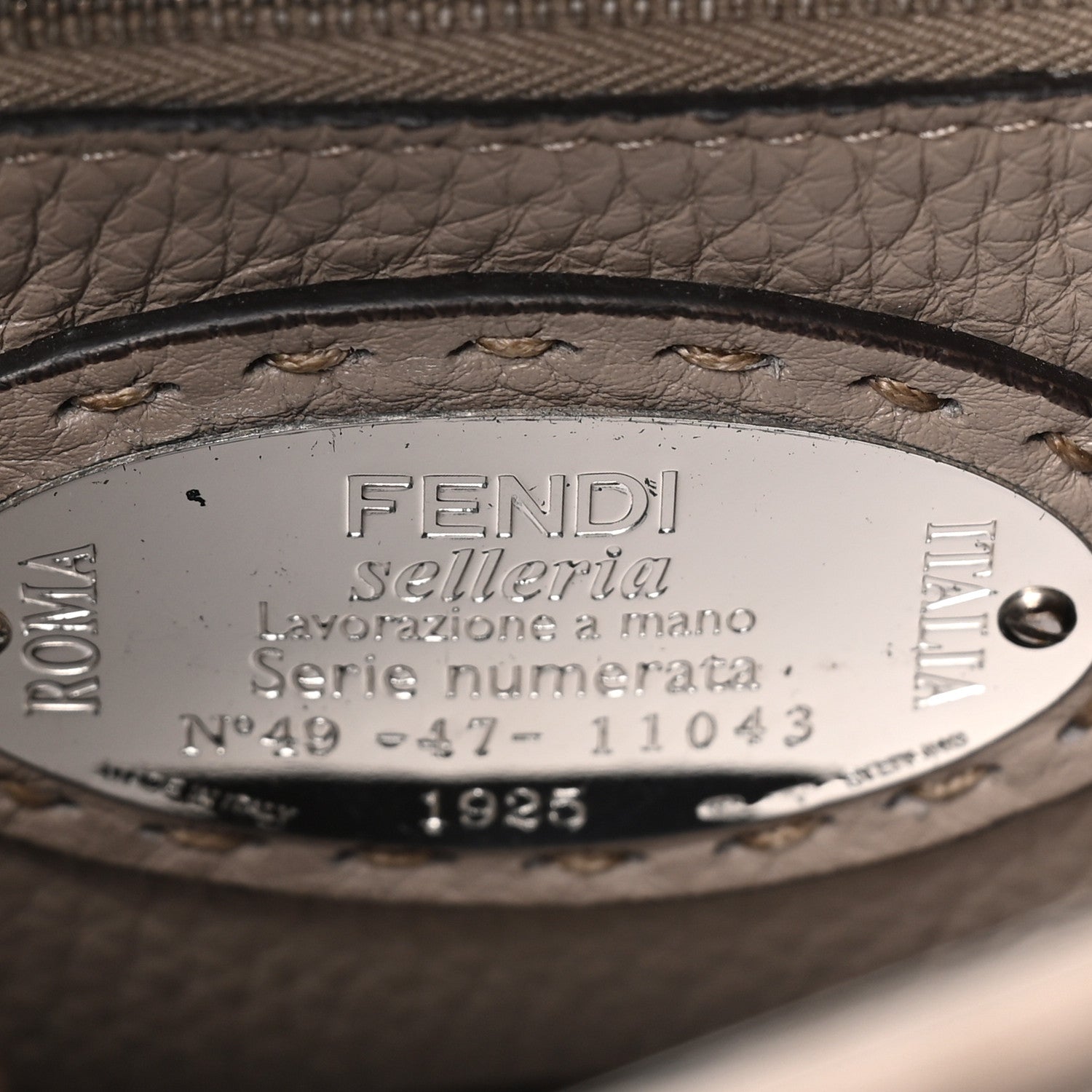 Fendi Cuoio Romano Snakeskin Selleria Mini Peekaboo Iconic Satchel Corda White 5 of 8