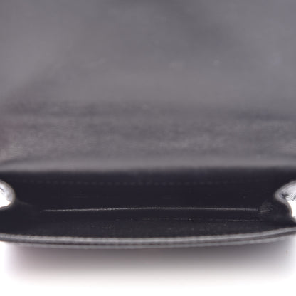 Saint Laurent Grain De Poudre Business Card Case Black 5 of 12
