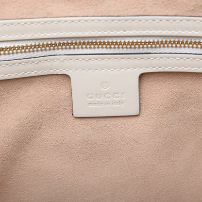 Gucci GG Supreme Monogram Medium Padlock Tote White 5 of 12