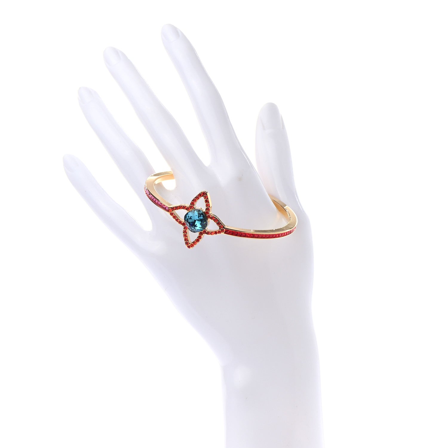 Louis Vuitton Crystal Eye Candy Fleur Bracelet S Multicolor 2 of 5