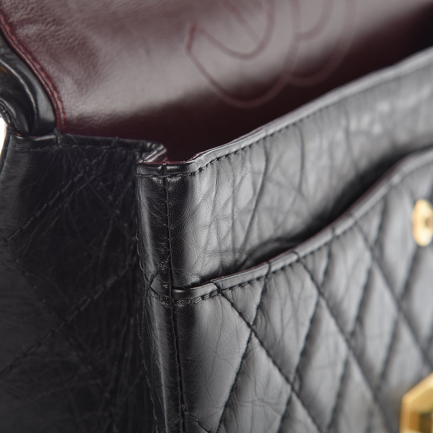 Chanel Aged Calfskin Quilted 2.55 Reissue 226 Flap Black 16 of 16