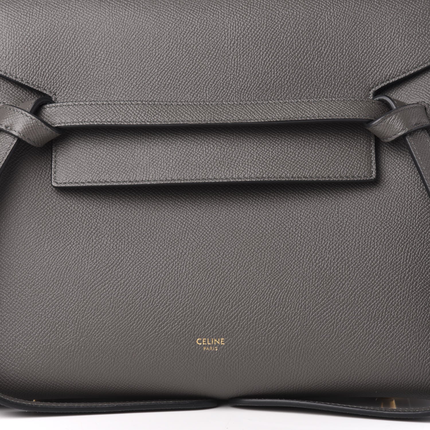 Celine Grained Calfskin Mini Belt Bag Grey 10 of 10