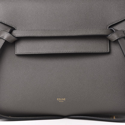 Celine Grained Calfskin Mini Belt Bag Grey 10 of 10