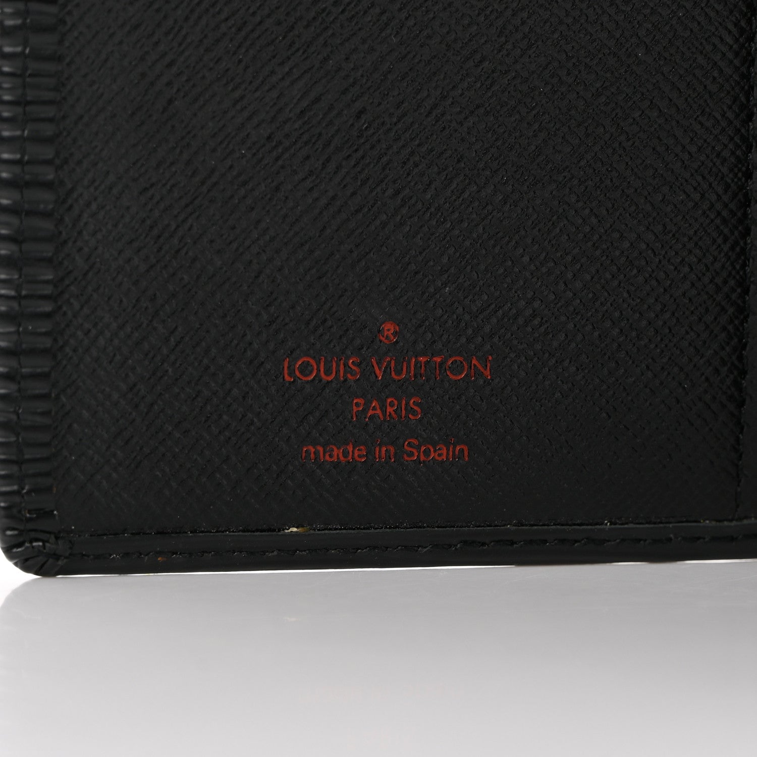 Louis Vuitton Epi Checkbook Organizer Wallet Black 6 of 7