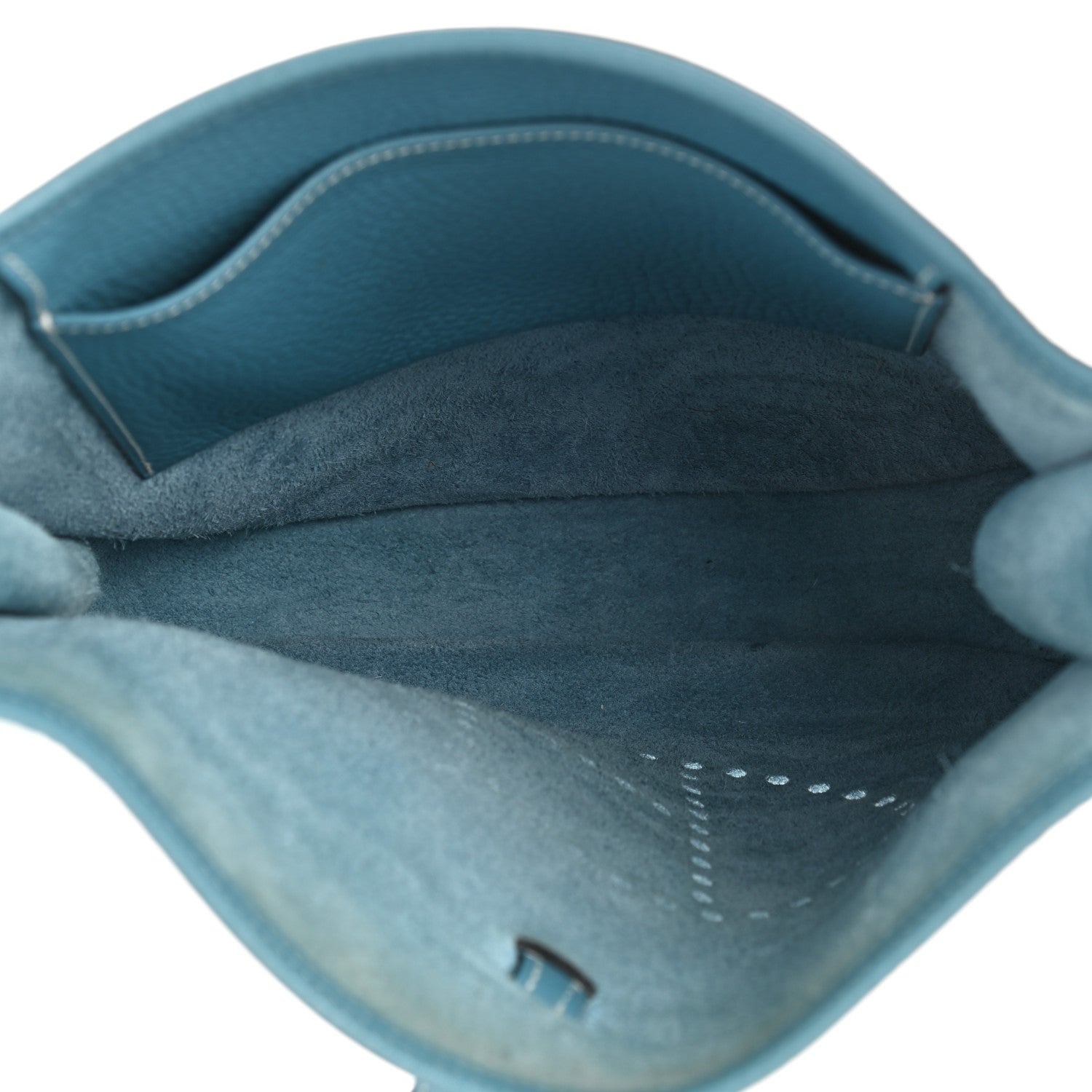 Hermes Taurillon Clemence Evelyne PM Blue Jean 5 of 11