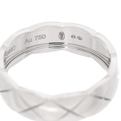 Chanel 18K White Gold Small Coco Crush Ring 62 10 5 of 6