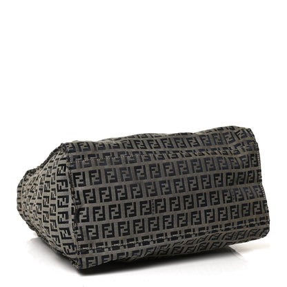 Fendi Zucchino Shopping Tote Navy 3 of 9