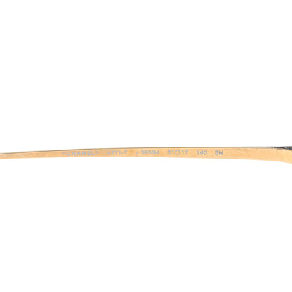 Chanel Titanium Polarized Rimless Square Sunglasses 4271-T Gold Black 5 of 8