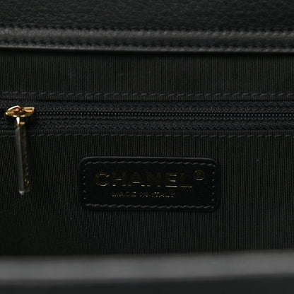 Chanel Bullskin Stitched Medium Shopping Bag Black 6 of 13