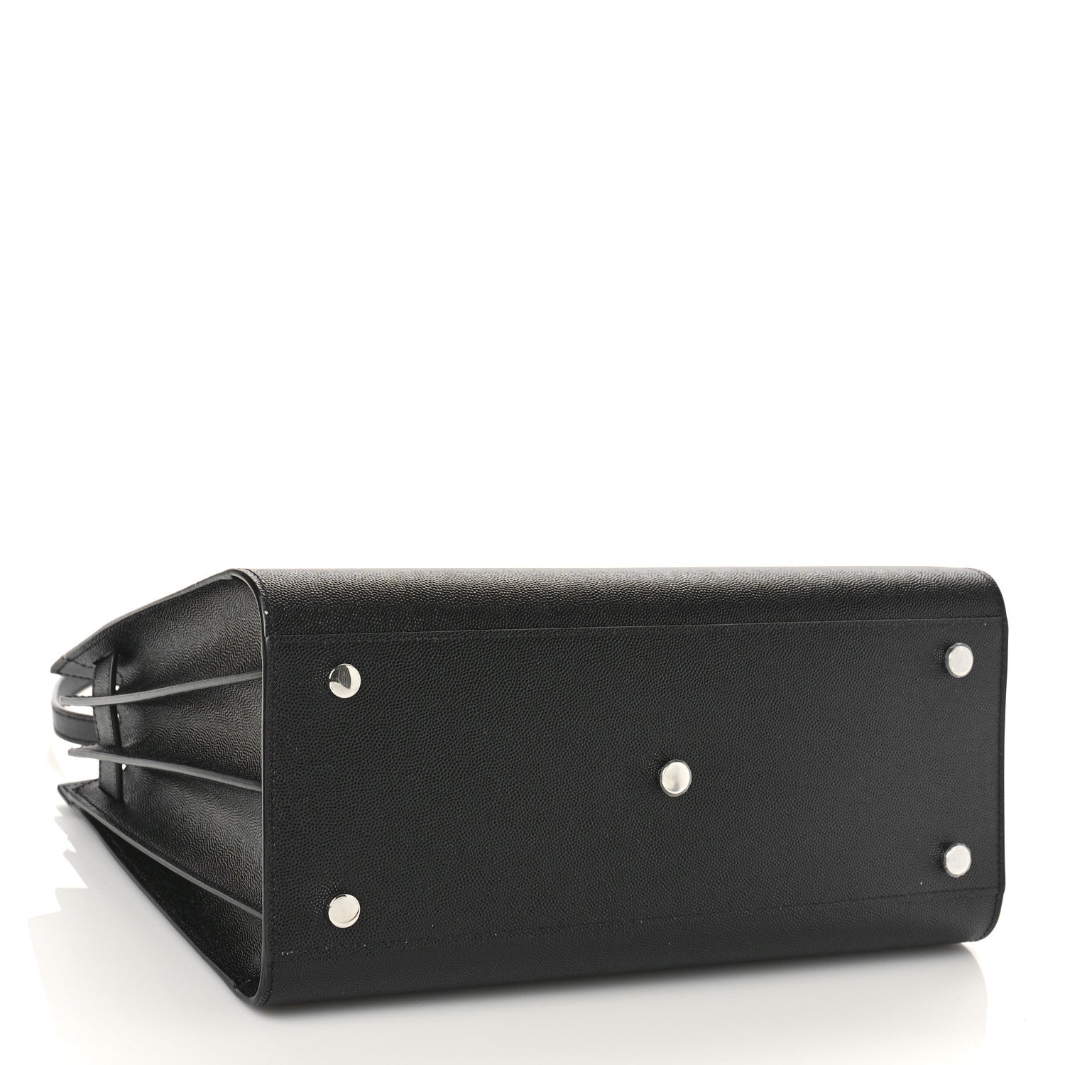 Saint Laurent Grained Calfskin Small Sac De Jour Black 5 of 9