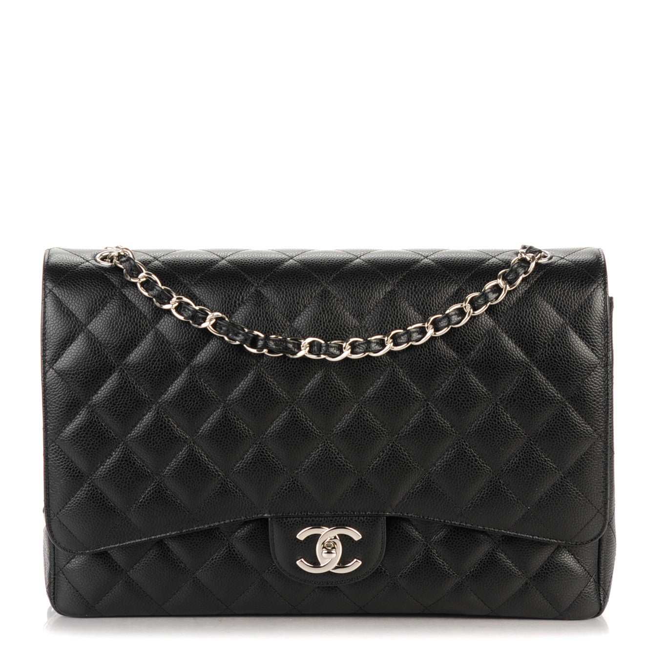 Chanel Caviar Quilted Maxi Double Flap Black 1 of 8