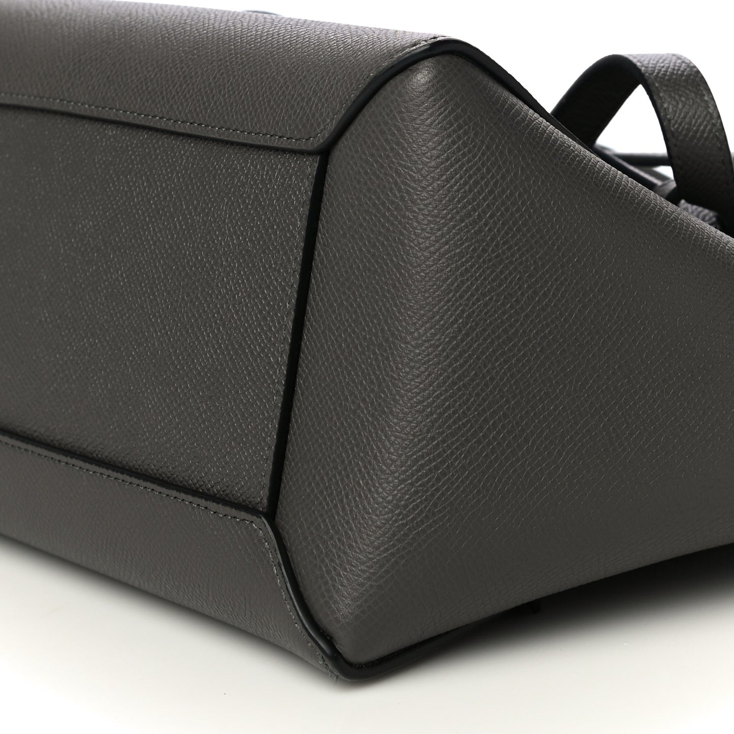 Grained Calfskin Nano Belt Bag Grey