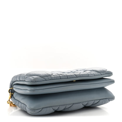 Christian Dior Lambskin Macrocannage Mini Dior Caro Bag Cloud Blue 4 of 14