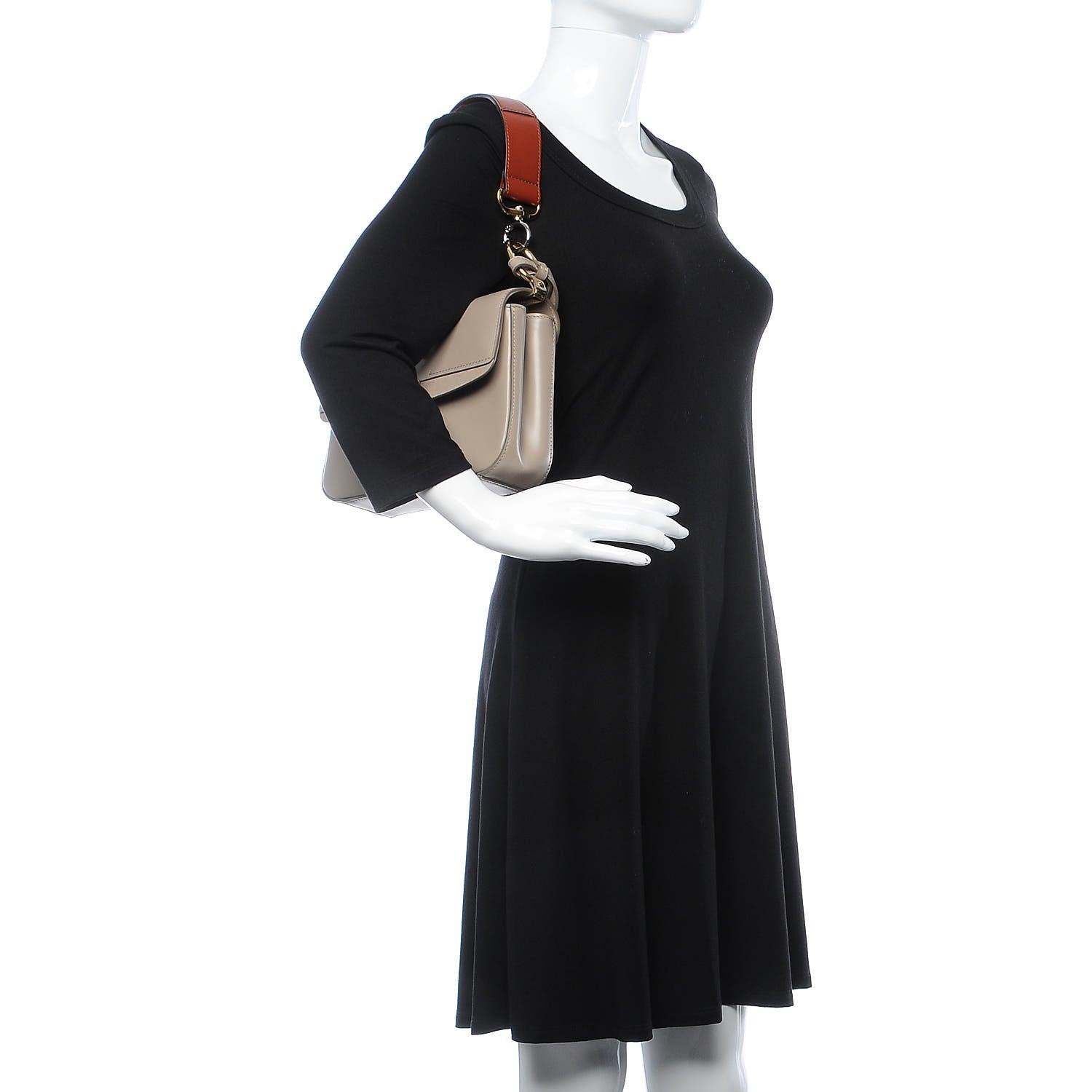 Chloe Calfskin Small C Double Carry Motty Grey 3 of 8