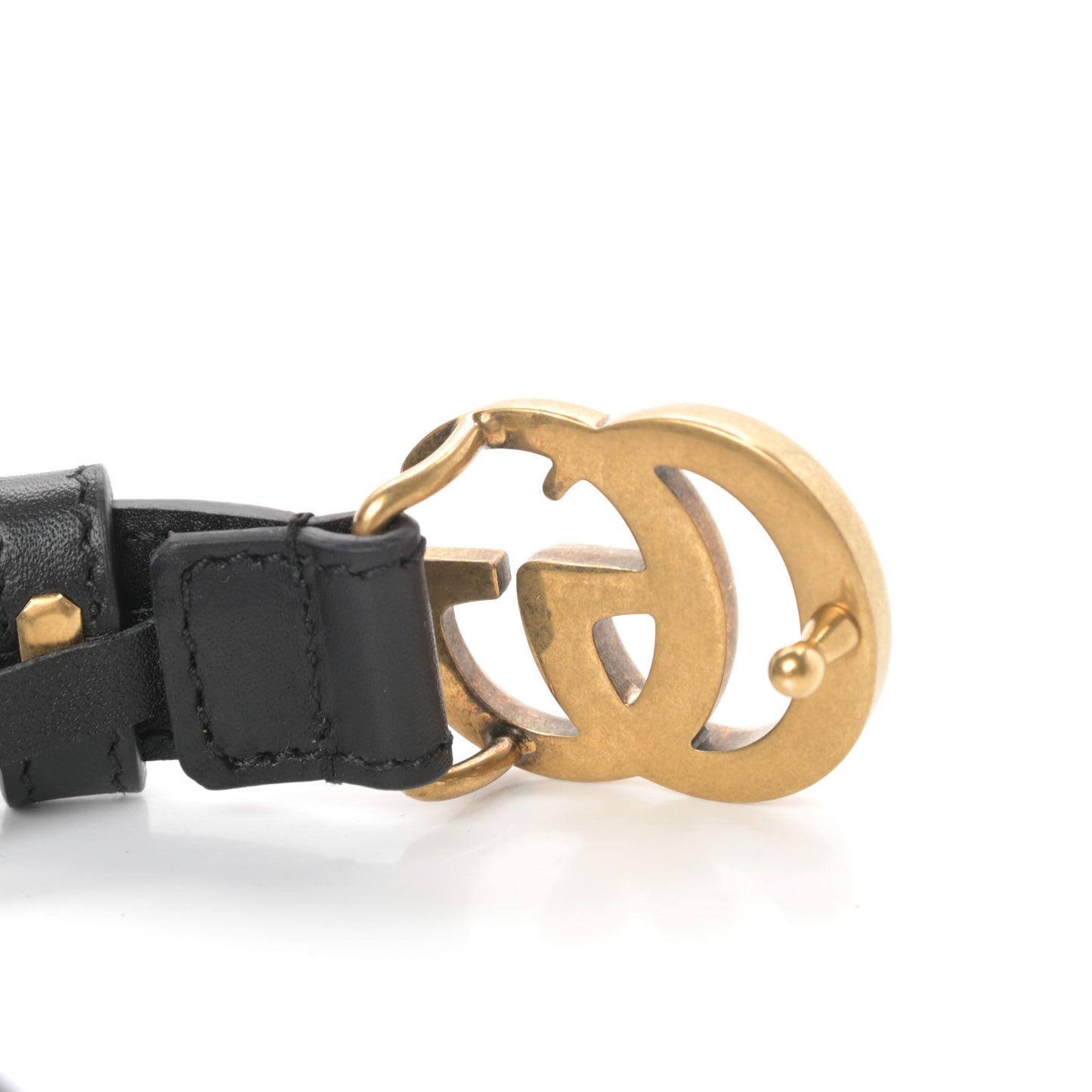 Calfskin Double G 20mm Belt 75 30 Black