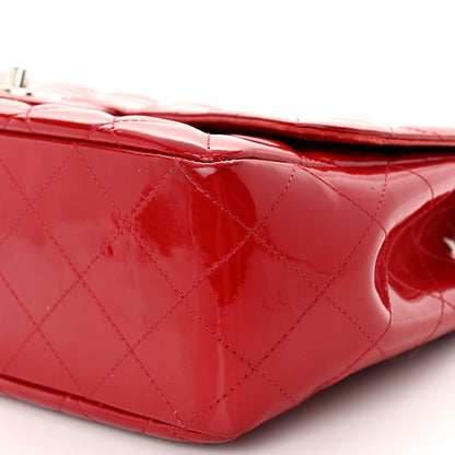 Chanel Patent Quilted Jumbo Single Flap Red 10 of 12