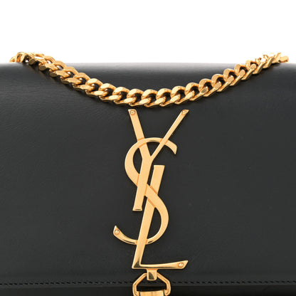 Saint Laurent Calfskin Small Classic Monogram Kate Tassel Satchel Black 8 of 12
