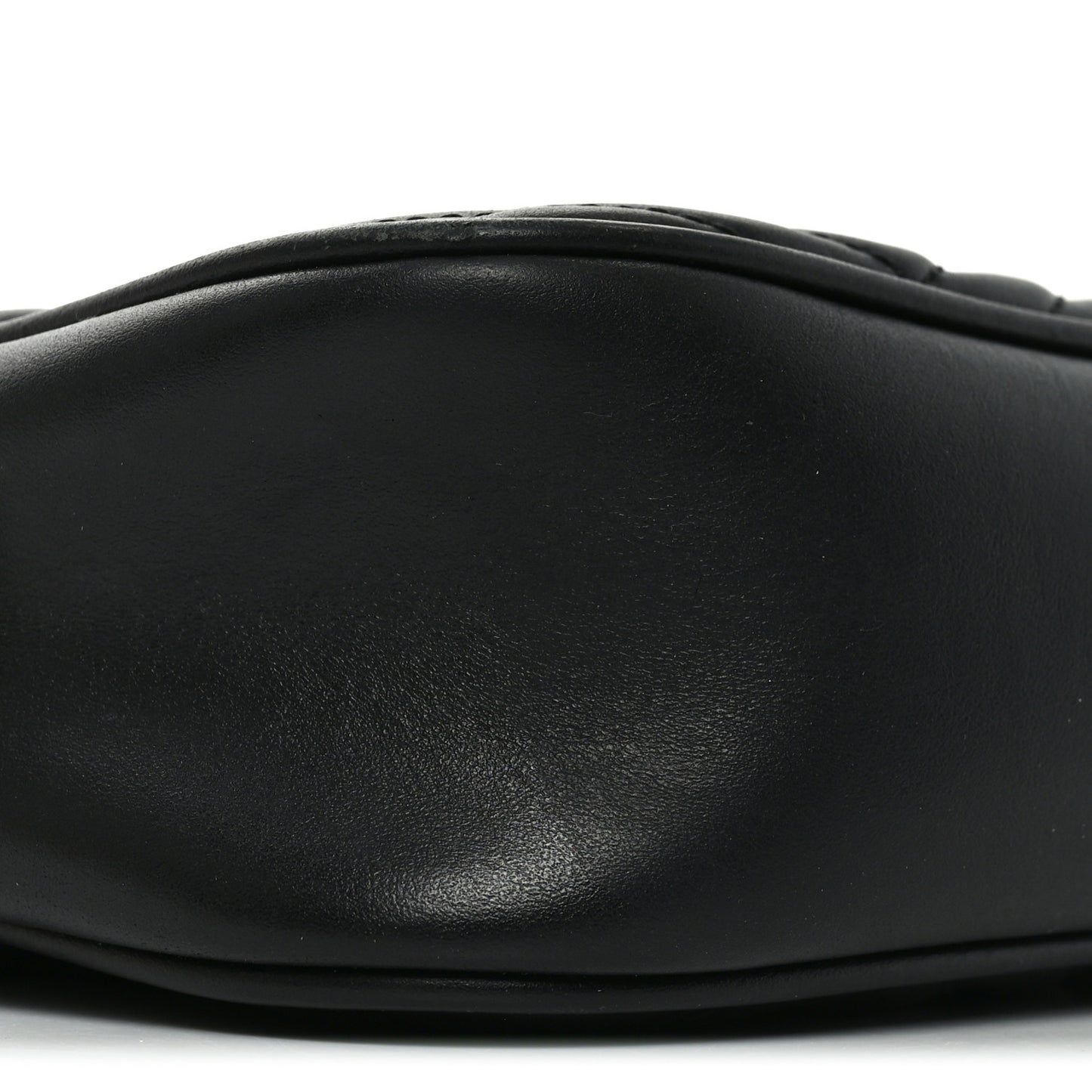 Calfskin Matelasse Small GG Marmont Chain Shoulder Bag Black