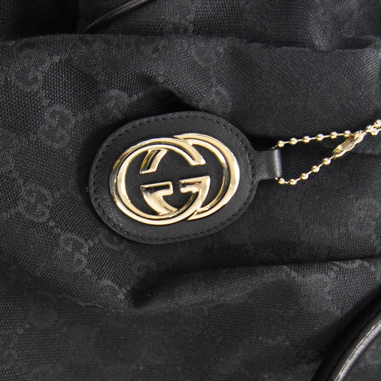 Gucci Monogram Large Sukey Tote Black 9 of 9