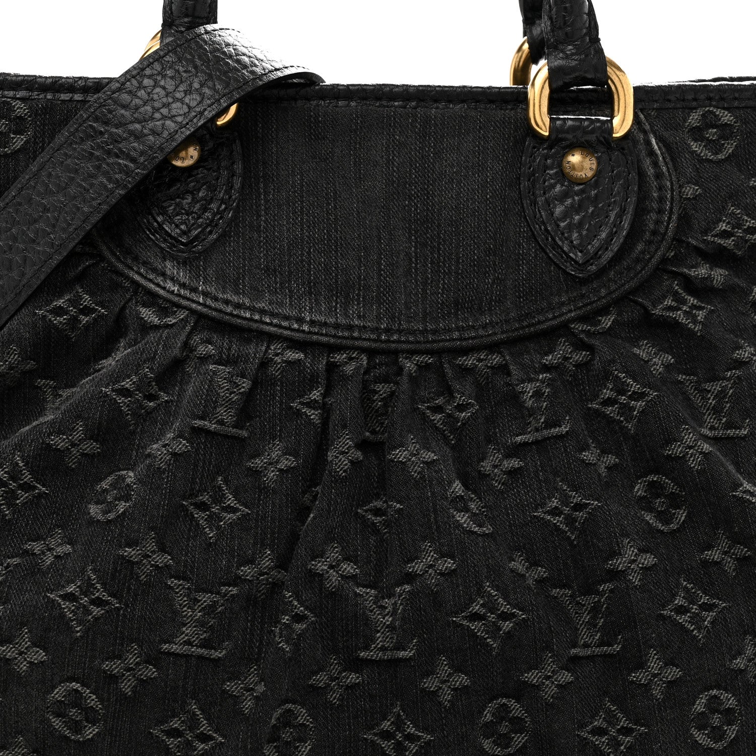 Louis Vuitton Denim Neo Cabby GM Black 14 of 19