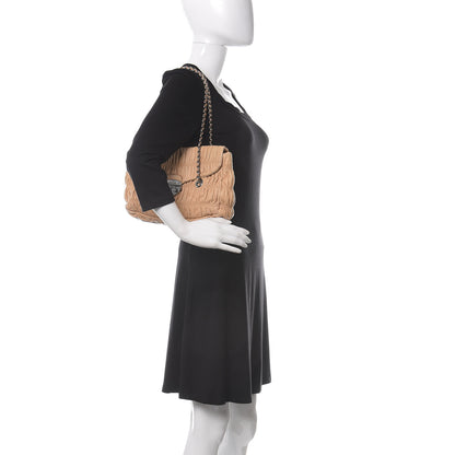 Prada Nappa Gaufre Shopping Pattina Zip Tote Cuoio 2 of 13