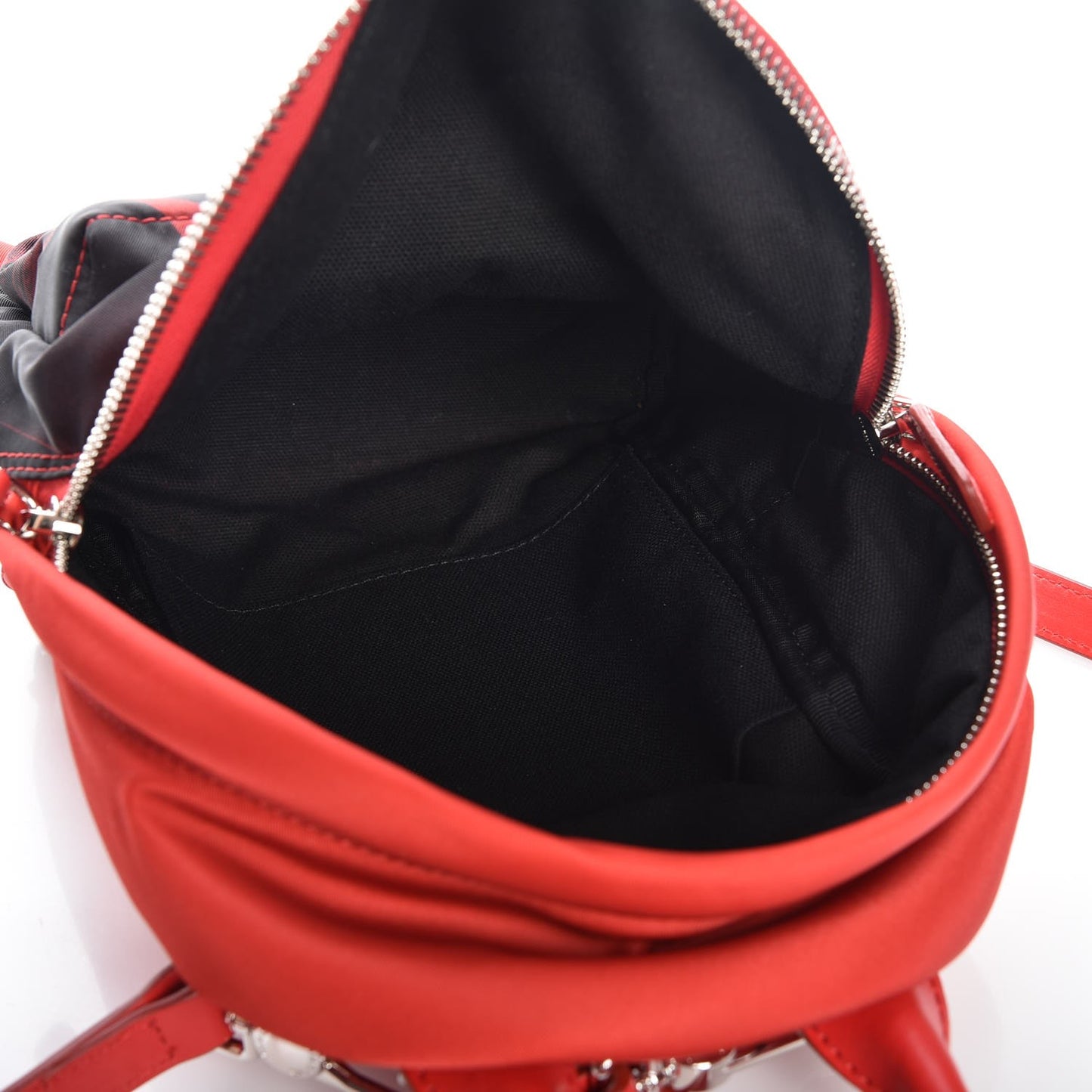 Nylon Bambi Print Nano Backpack Red