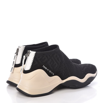 Fendi High-Tech Jacquard FFluid Sneakers 36 Black 4 of 8