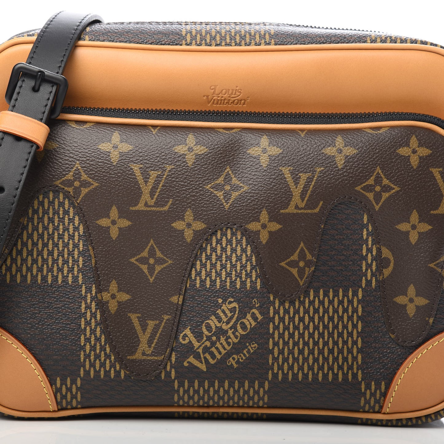 X NIGO Giant Damier Ebene Monogram Nil Messenger