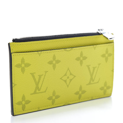 Louis Vuitton Monogram Taiga Coin Card Holder Yellow 3 of 8
