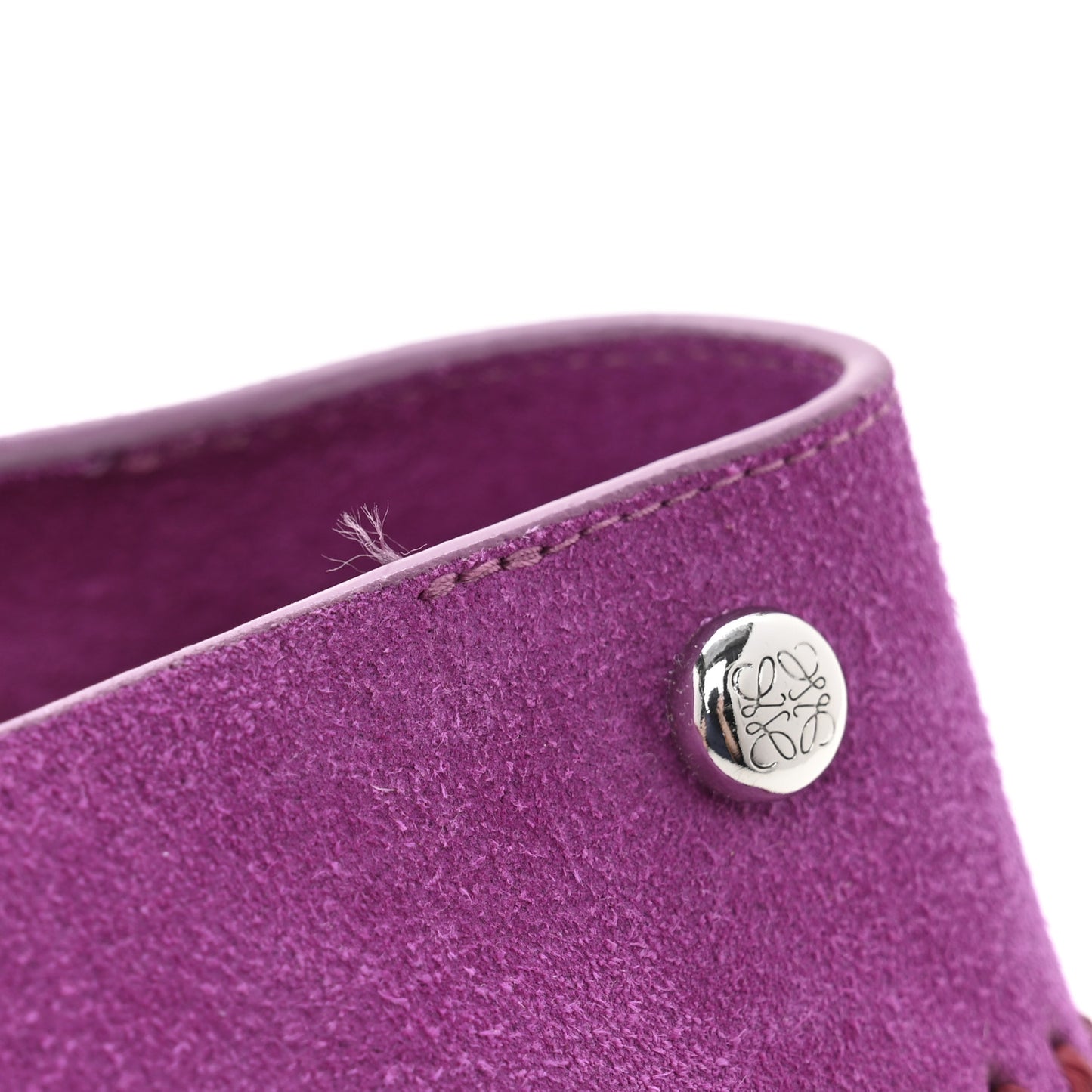 Suede Raffia Rio Slipper 38 Fuchsia