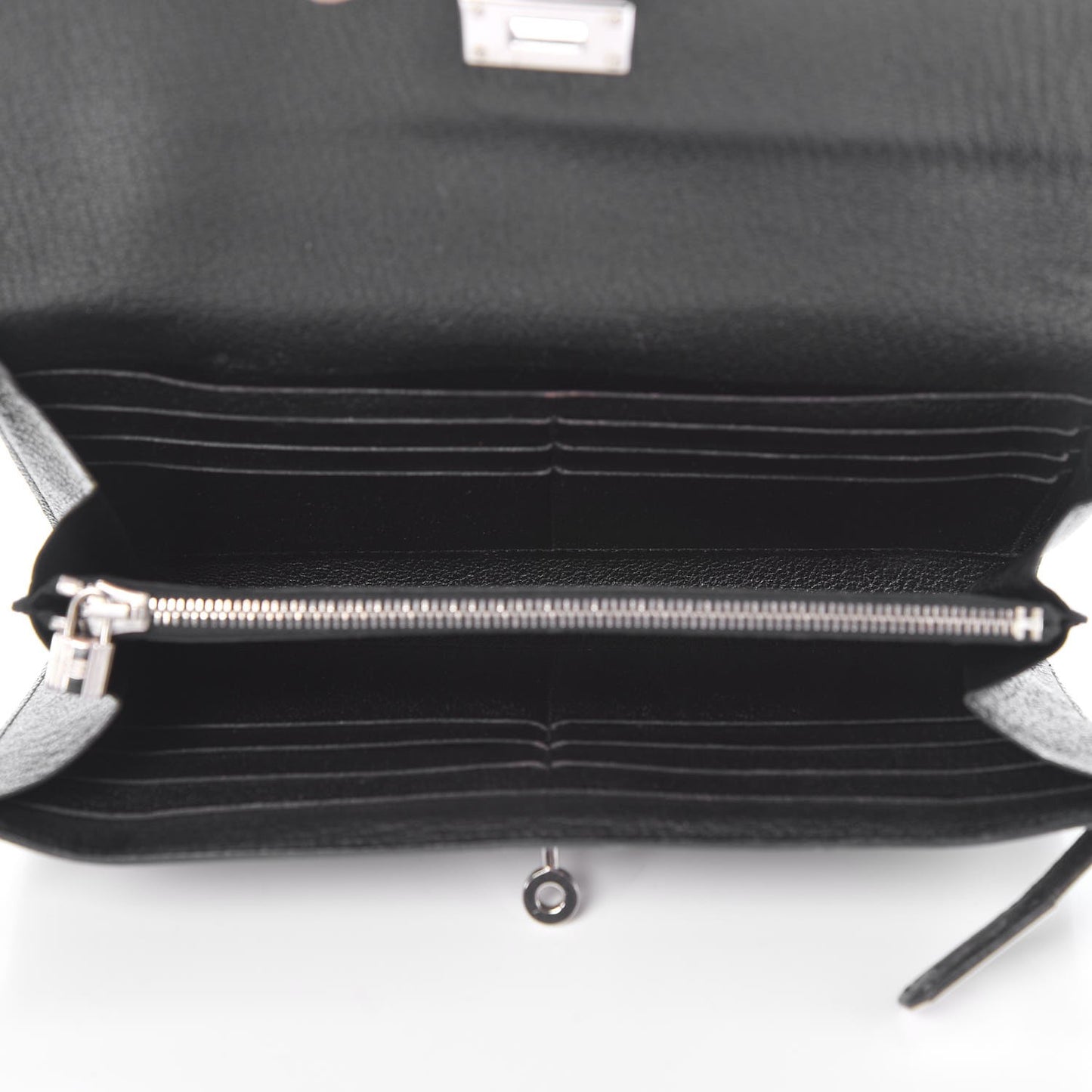 Chevre Mysore Kelly Longue Wallet Black