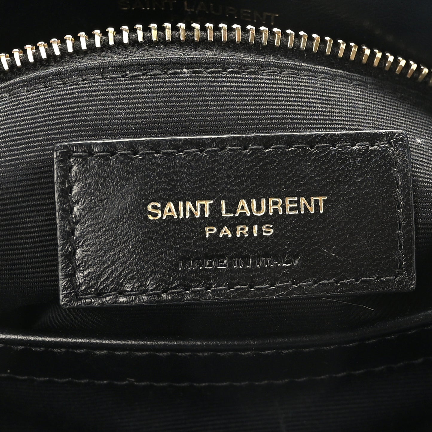 Calfskin Y Quilted Monogram Toy Loulou Crossbody Bag Black