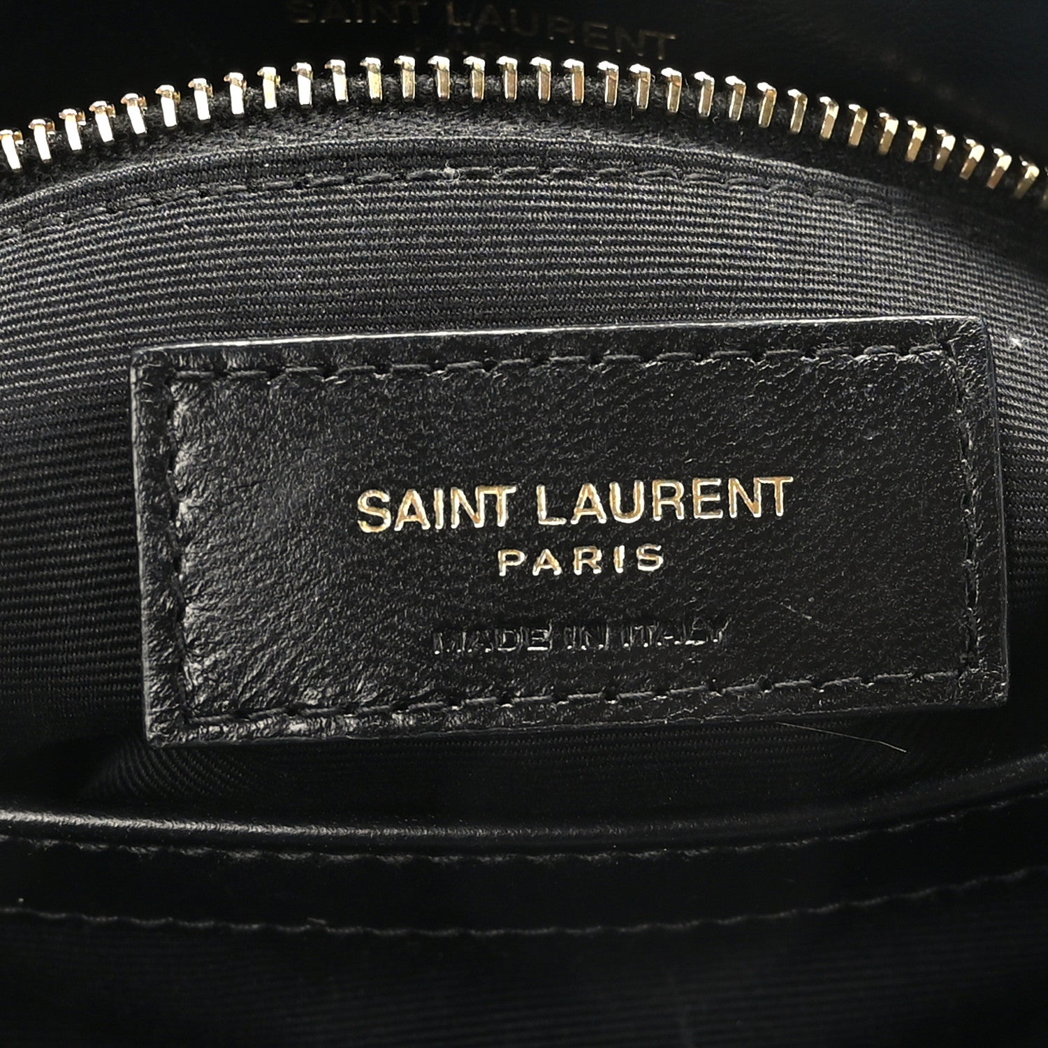 Saint Laurent Calfskin Y Quilted Monogram Toy Loulou Crossbody Bag Black 6 of 10
