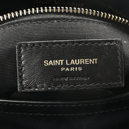 Saint Laurent Calfskin Y Quilted Monogram Toy Loulou Crossbody Bag Black 6 of 10