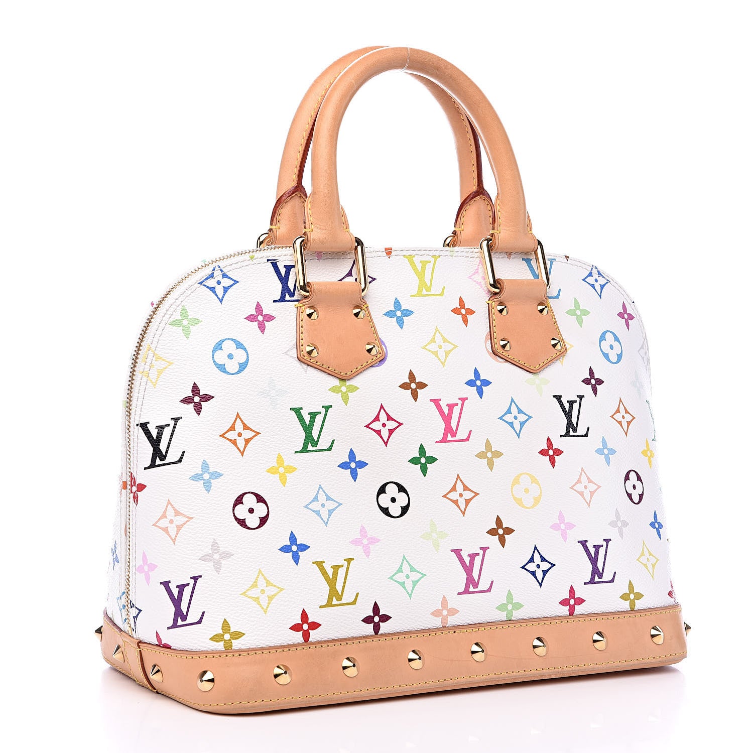 Louis Vuitton Monogram Multicolor Alma White 3 of 15