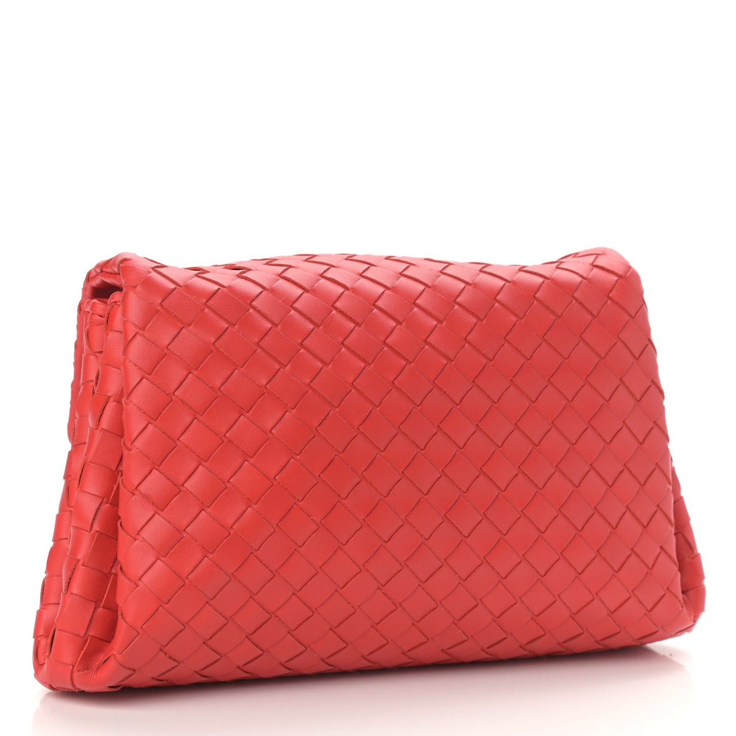 Nappa Intrecciato Flap Clutch Vesuvio