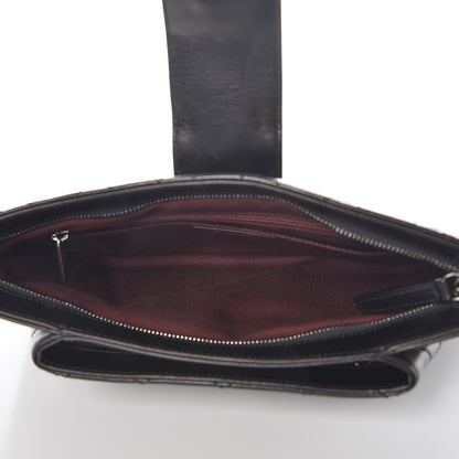 Chanel Glazed Calfskin Quilted Coco Pleats Clutch Black 5 of 7