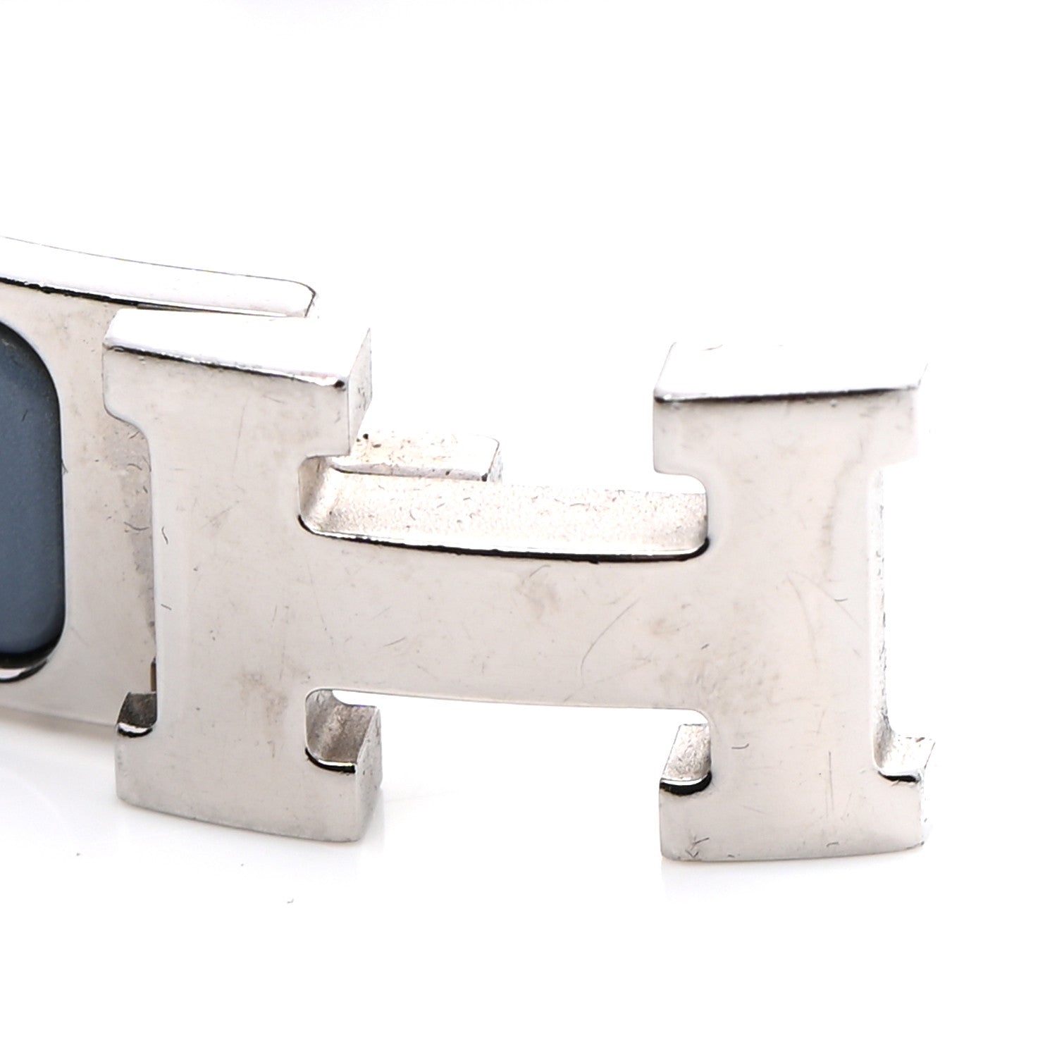 Hermes Enamel Narrow Clic Clac H Bracelet PM Gris Orage 5 of 5