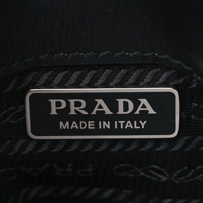 Prada Spazzolato Mini Cleo Flap Adjustable Strap Shoulder Bag Black 6 of 8