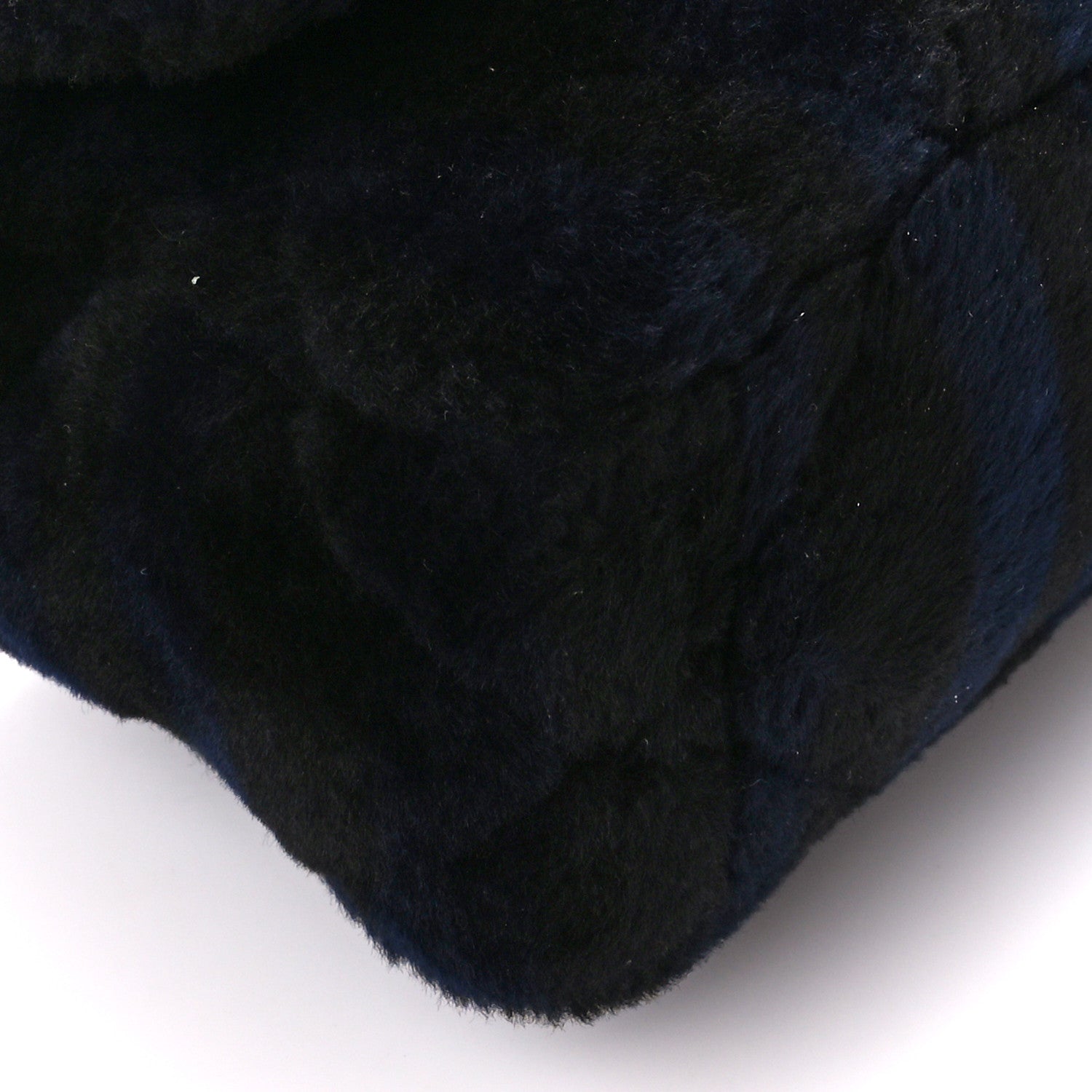 Chanel Shearling Striped Medium Chanel 19 Flap Blue Black 9 of 10