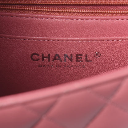 Chanel Lambskin Quilted Mini Rectangular Flap Pink 6 of 14