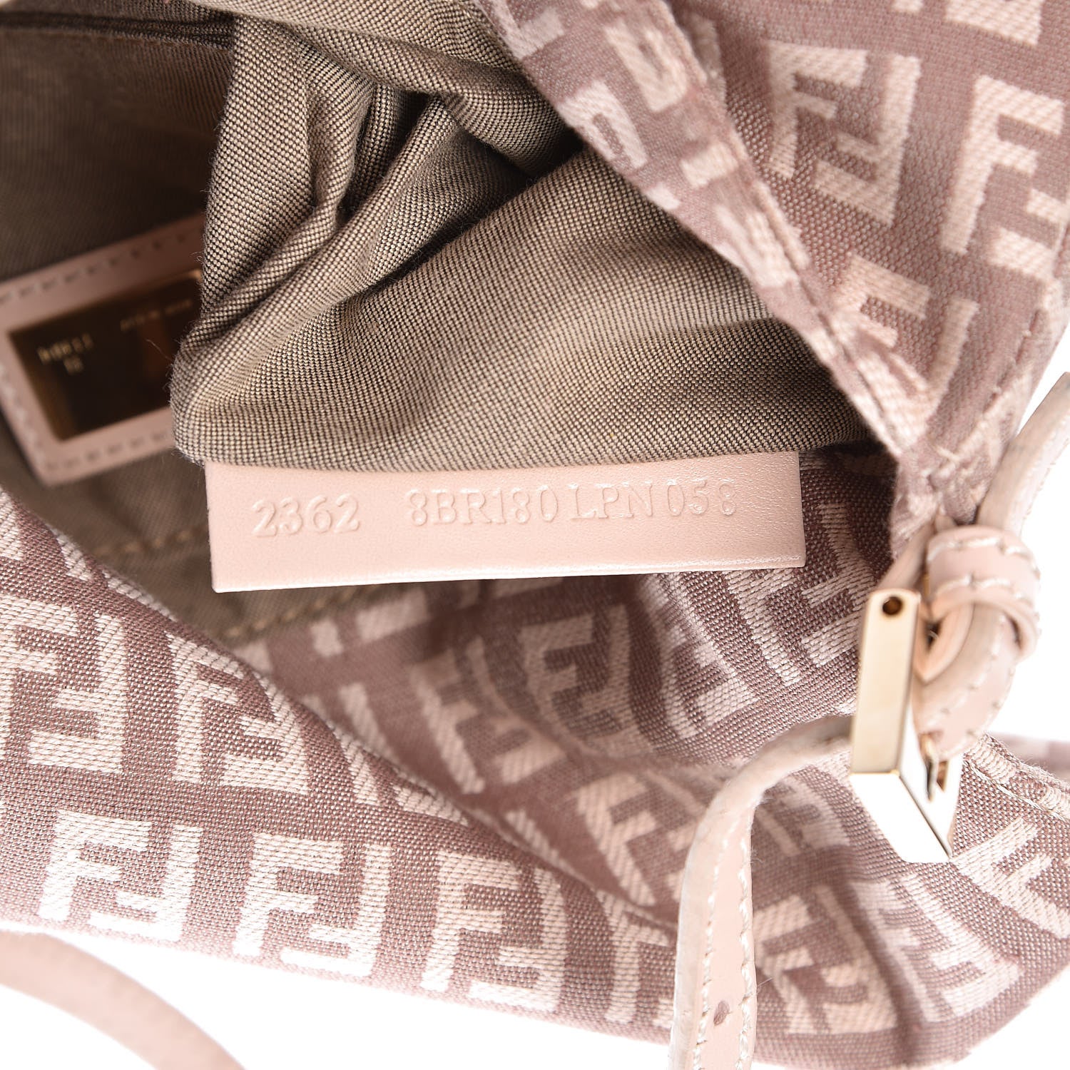 Fendi Zucchino Vitello Mini Mama Baguette Cipria Teint Cipria 10 of 10