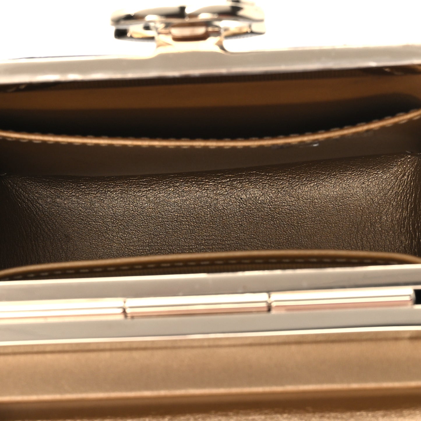 Lambskin Quilted Small Box With Chain Black