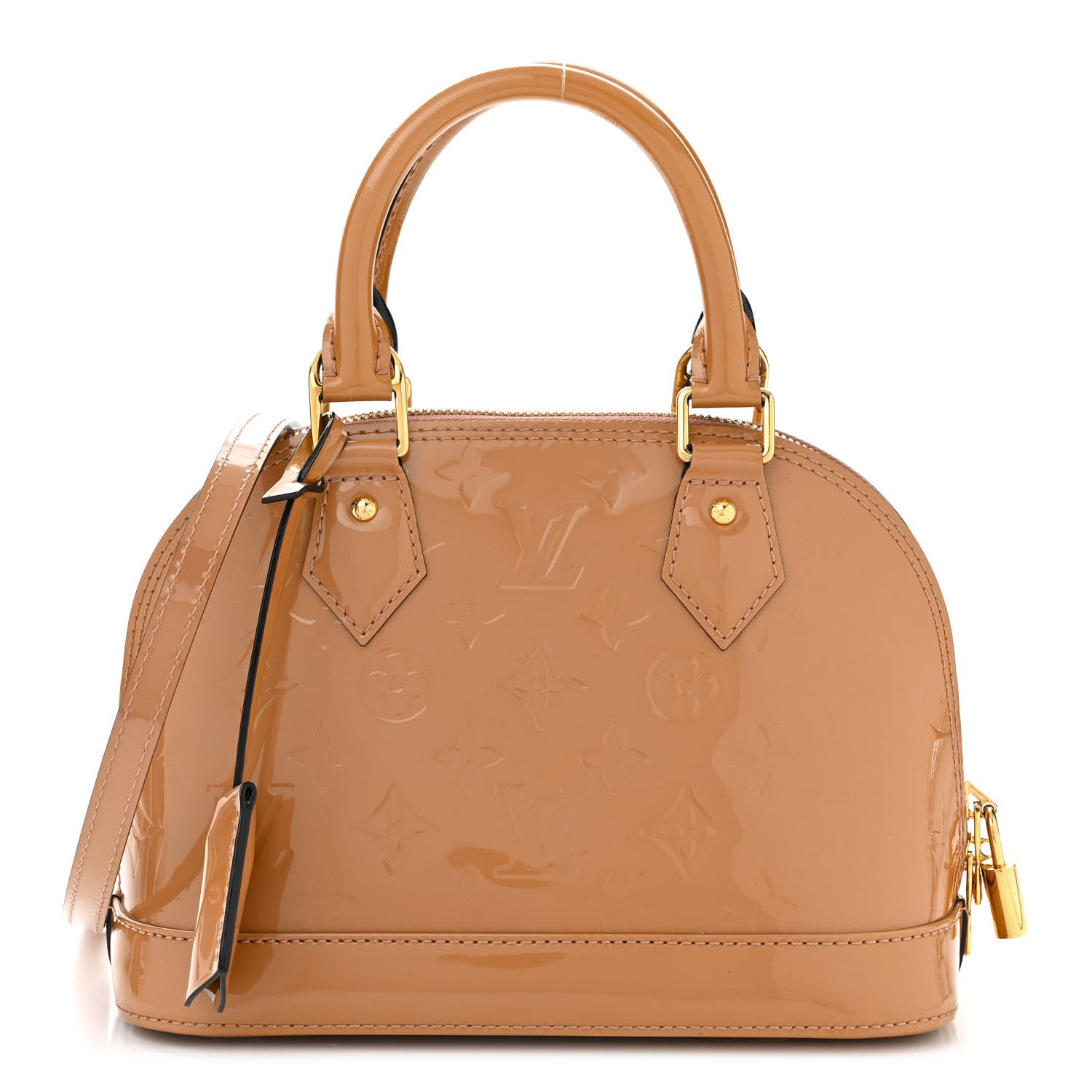 Louis Vuitton Vernis Alma BB Rose Velours 1 of 12