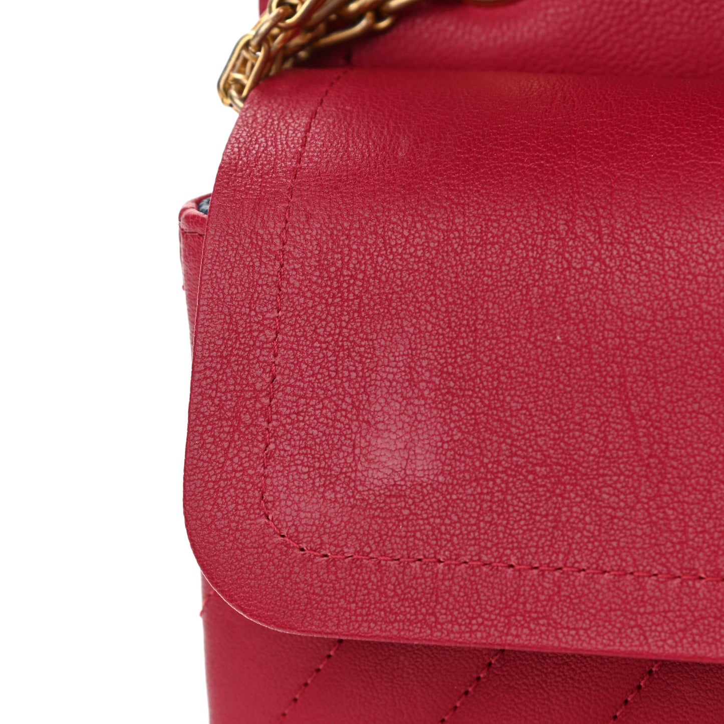 Sheepskin Chevron Quilted 2.55 Reissue 226 Flap Dark Pink