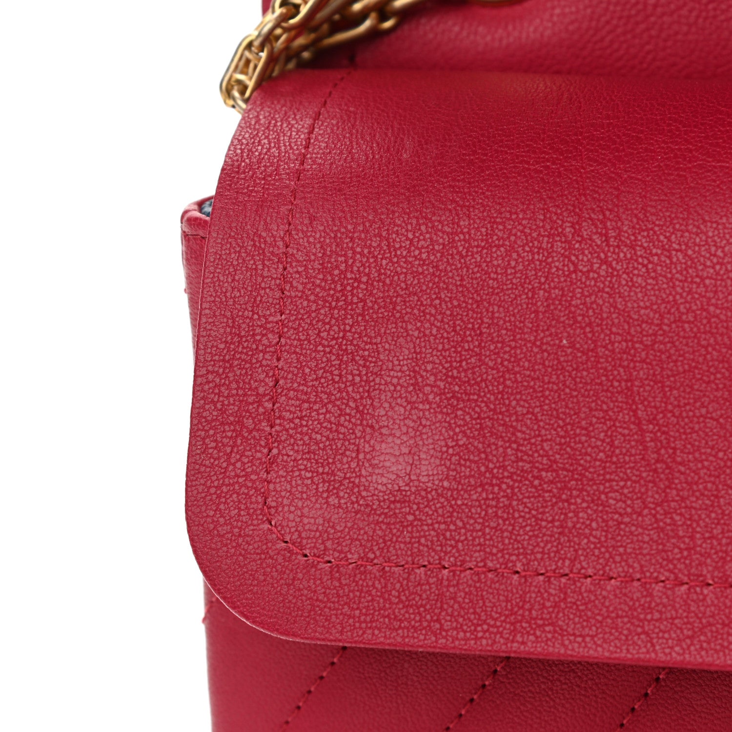 Chanel Sheepskin Chevron Quilted 2.55 Reissue 226 Flap Dark Pink 12 of 13