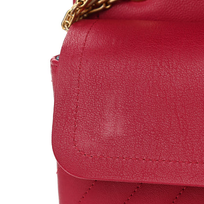 Chanel Sheepskin Chevron Quilted 2.55 Reissue 226 Flap Dark Pink 12 of 13