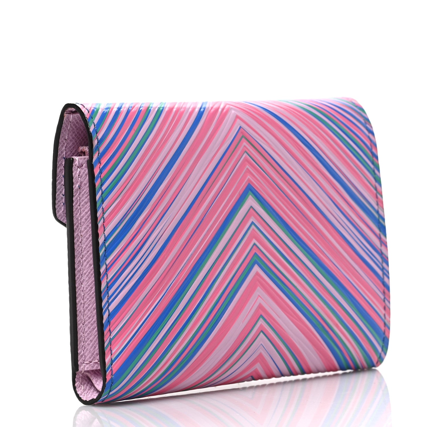 Louis Vuitton LOUIS VUITTON Epi Tropical Victorine Wallet Blue Rose 3 of 6